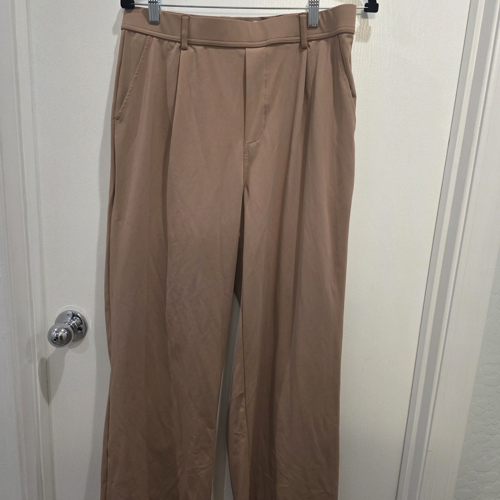 HALARA Beige Wide-Leg Pants